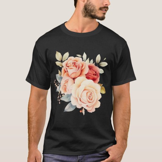 Floral design t-shirt (Voorkant)