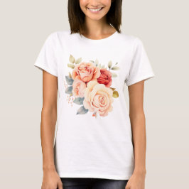 Floral design t-shirt