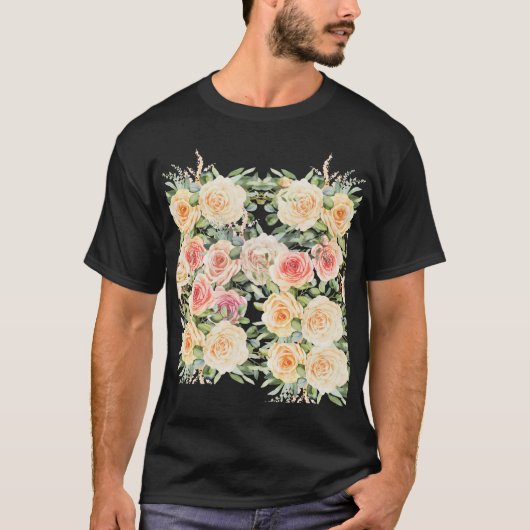 Floral design t-shirt (Voorkant)