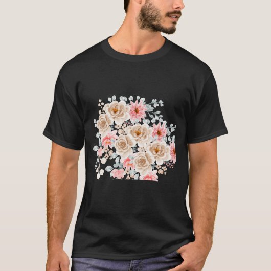 Floral design t-shirt (Voorkant)