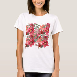 Floral design t-shirt