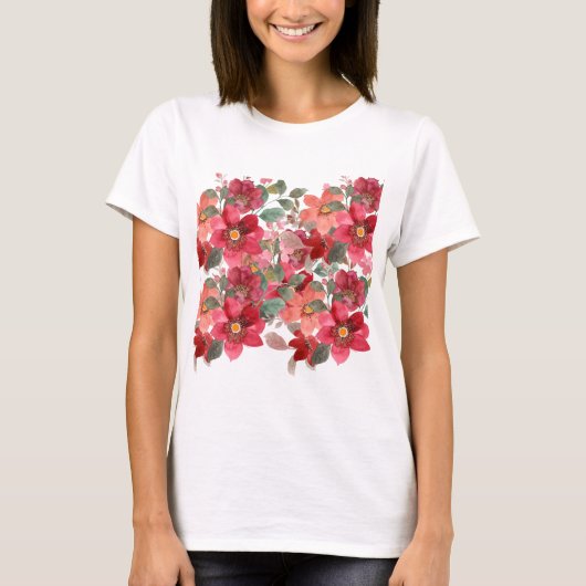 Floral design t-shirt (Voorkant)