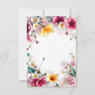 Floral Design: tijdloze schoonheid en elegantie Bedankkaart