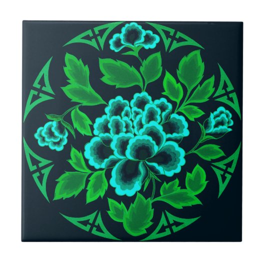 Floral Design Tile Tegeltje (Voorkant)