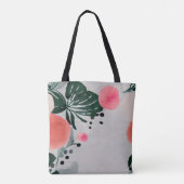 Floral design tote bag (Achterkant)