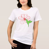 Floral Design Tri-Blend Shirt (Voorkant)