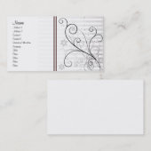 Floral design visitekaartje (Voorkant / Achterkant)