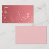 Floral design visitekaartje (Voorkant / Achterkant)