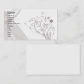 Floral design visitekaartje (Voorkant / Achterkant)