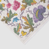 Floral design voor bedrukt textiel Pl. XVII Tissuepapier (Detail)