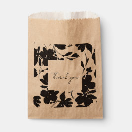 Floral design voorkeurstas bedankzakje