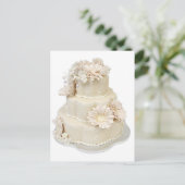 Floral Design Wedding Cake Briefkaart (Staand voorkant)