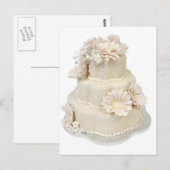Floral Design Wedding Cake Briefkaart (Voorkant / Achterkant)