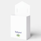 Floral Design with Bridesmaid in Blue & Green Bedankdoosjes (Geopend)