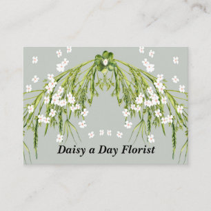 Floral Design with Daisies and Herb Planten Visitekaartje