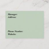 Floral Design with Daisies and Herb Planten Visitekaartje (Achterkant)