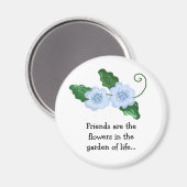 Floral Design with Friendship Message Magneet (Voorkant / Achterkant)