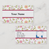 Floral Designer Business Card-sjabloon Visitekaartje (Voorkant / Achterkant)