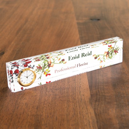 Floral Designer Custom voor Professionals Naambordje (Zijkant)