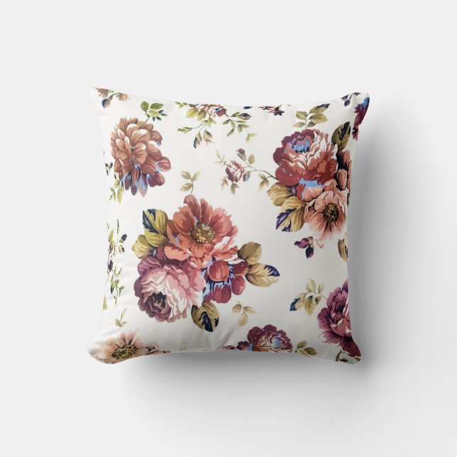 Floral Designer Pillow Kussen (Voorkant)