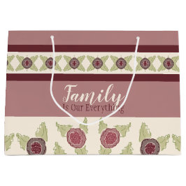 Floral Designer plum en frambozen Groot Cadeauzakje