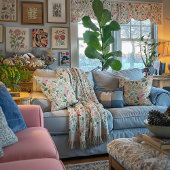 Floral Designer Throw Blanket - Home Decor Gifts  Deken