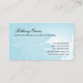 Floral Designer voor Event Planner Visitekaartje (Achterkant)