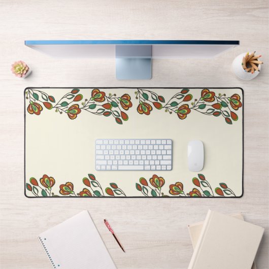 Floral Desk Mat – naadloos eindeloos bloempatroon (Kantoor 1)