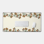 Floral Desk Mat – naadloos eindeloos bloempatroon (Keyboard & Muis)