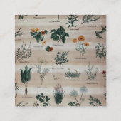 Floral Diagram Vierkante Visitekaartje (Achterkant)