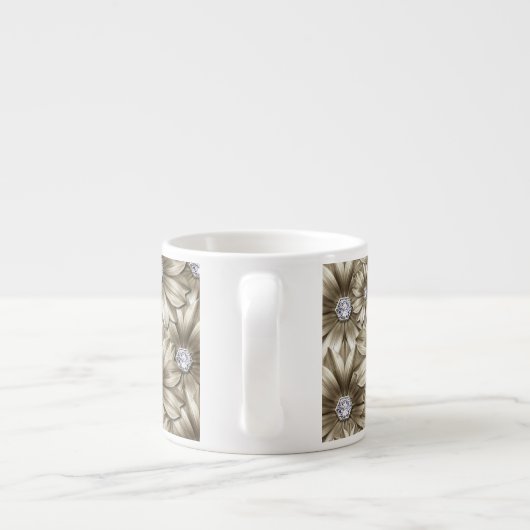 Floral Diamonds Espresso Cup Kop (Achterkant)