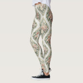 Floral Diamonds Pattern – Geometric Botanical  Leggings (Links)