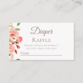 Floral | Diaper Raffle | Kaart behuizing (Voorkant)