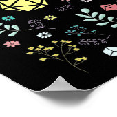 Floral Dice Set Flowers en Planten Tabletop RPG Poster (Hoek)
