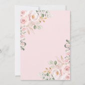 Floral die de beste Kaart van het Baby shower kent (Achterkant)