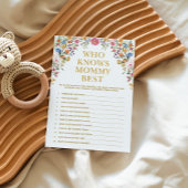 Floral die de beste Kaart van het Baby shower kent