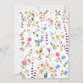 Floral die de beste Kaart van het Baby shower kent (Achterkant)