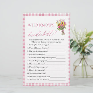 Floral die het beste bruid Vrijgezellenfeest spel 