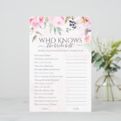 Floral die het beste bruid Vrijgezellenfeest spel  (Staand voorkant)