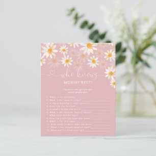 Floral die mama het beste Baby shower spel kent