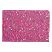 FLORAL Diep Roze | MONOGRAM | Schrift Kussensloop (Achterkant-Links)