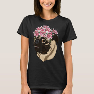 Floral Dierenvriend Dog Owner Hondenliefhebber Flo T-shirt