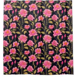 Floral digitaal patroon ontwerp 24 - Douchegordijn