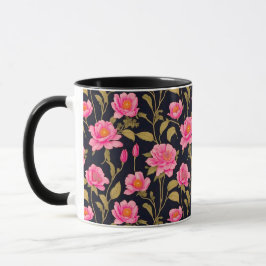 Floral digitaal patroonontwerp 24 - Koffie Mok