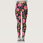 Floral digitaal patroonontwerp 24 - Leggings (Voorkant)