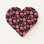 Floral digitaal patroonontwerp 24 - Spiral Notitie Notitieboek (Achterkant)