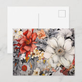 Floral Digital AI Assist Art  Floral Briefkaart (Voorkant / Achterkant)