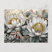Floral Digital AI Assist Art  Flowers Briefkaart (Voorkant)