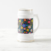 Floral Digitale Schilderij Bloemen Patroon-38875 Bierpul (Voorkant rechts)