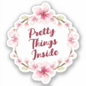 Floral dingen in het bedrijfsleven sticker (Voorkant)